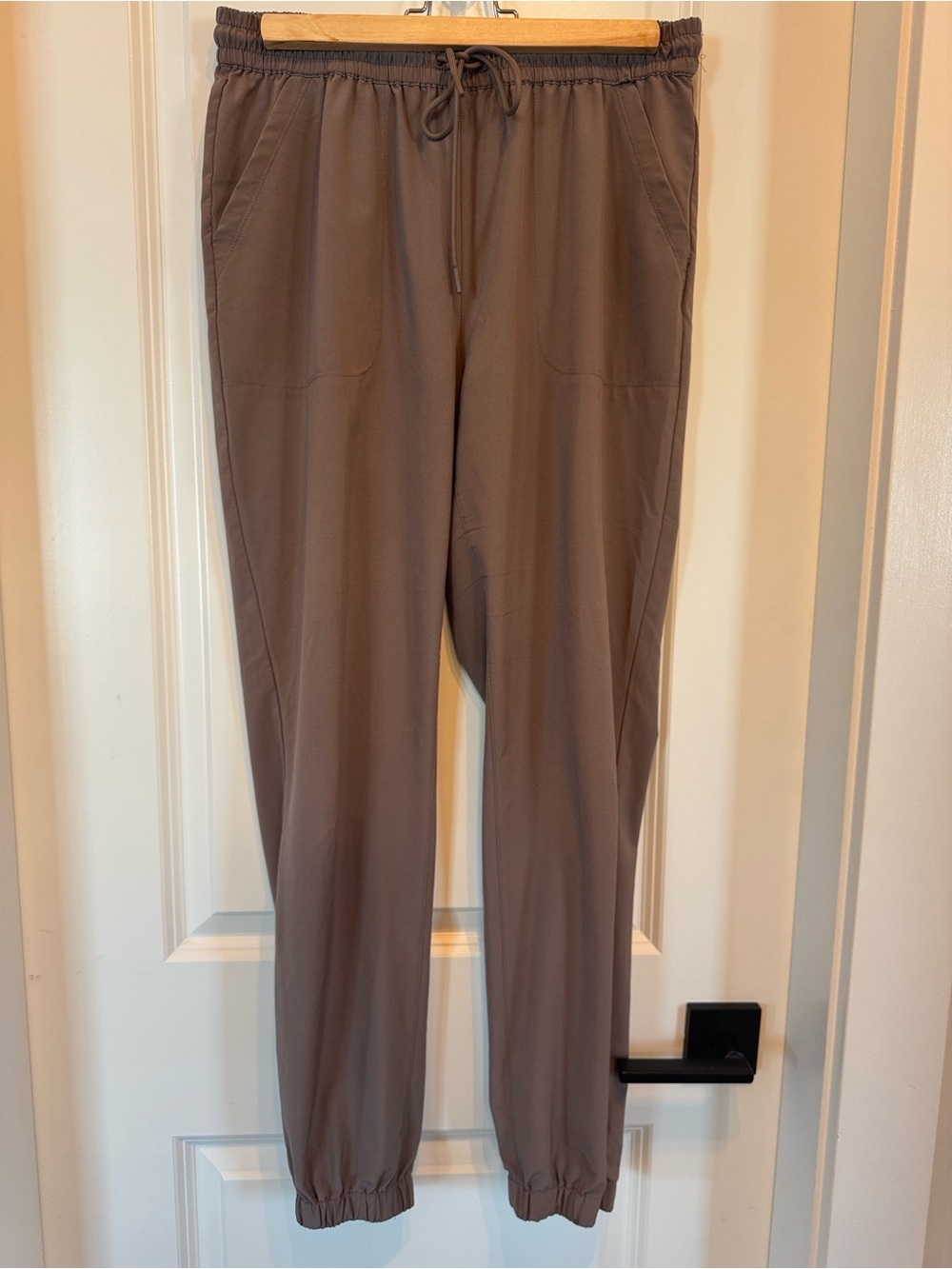 TNA Drawstring Joggers in Taupe Brown